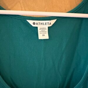 Athleta Teal Sleeveless Top